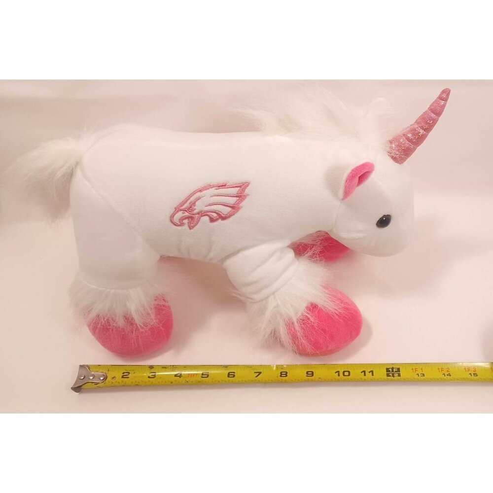 Philadelphia Eagles Plush Unicorn White Pink Foco NFL Stuffed Animal Rare & HTF - Picture 5 of 12